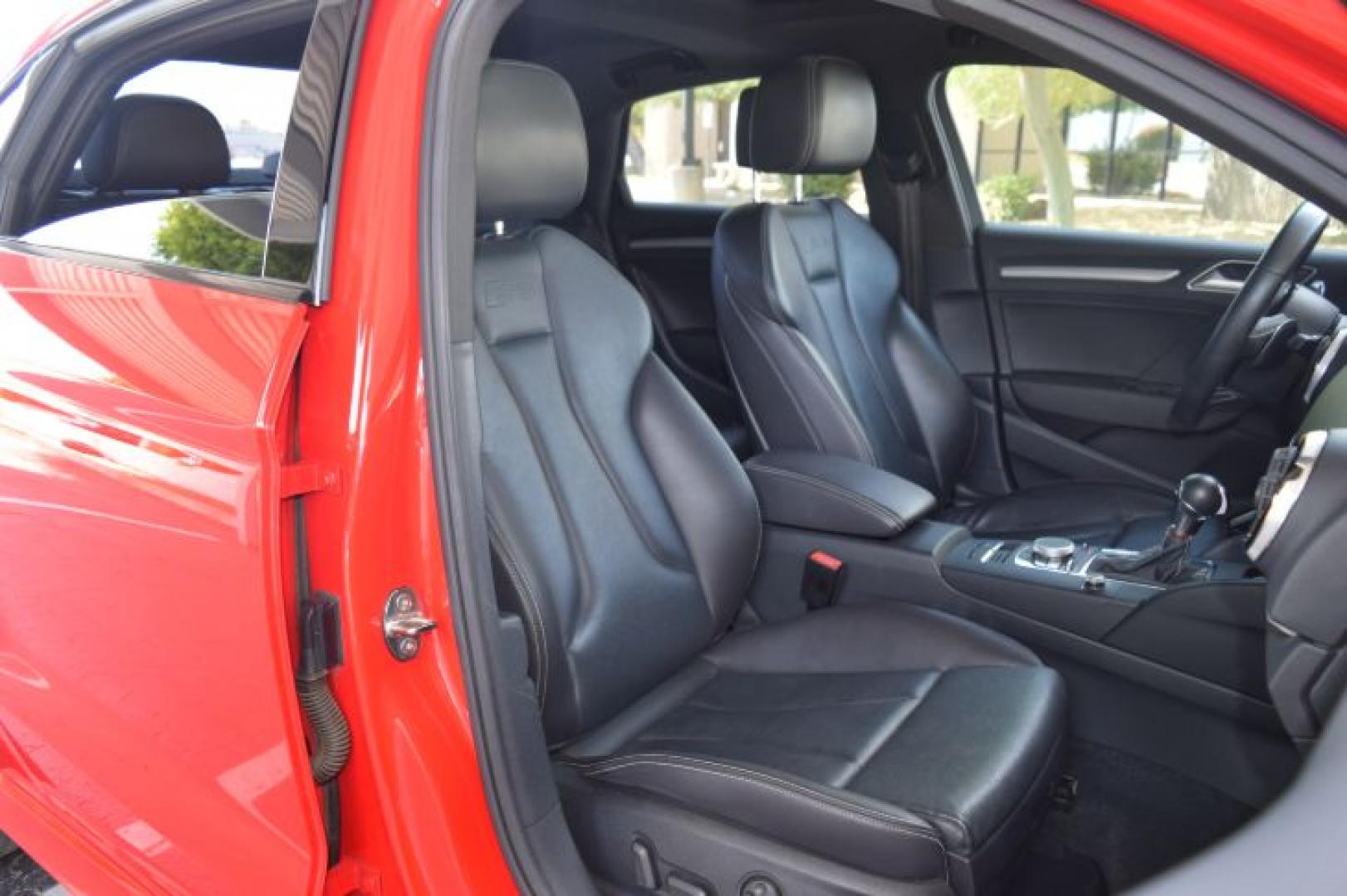 2015 Red /Black Leather Audi A3 2.0T Premium Sedan quattro S tronic (WAUFFGFF7F1) with an 2.0L L4 DOHC 16V engine, 6-Speed Automatic transmission, located at 11056 N 23rd Dr #101, Phoenix, AZ, 85029, (623) 434-4252, 33.587704, -112.109962 - Photo#12