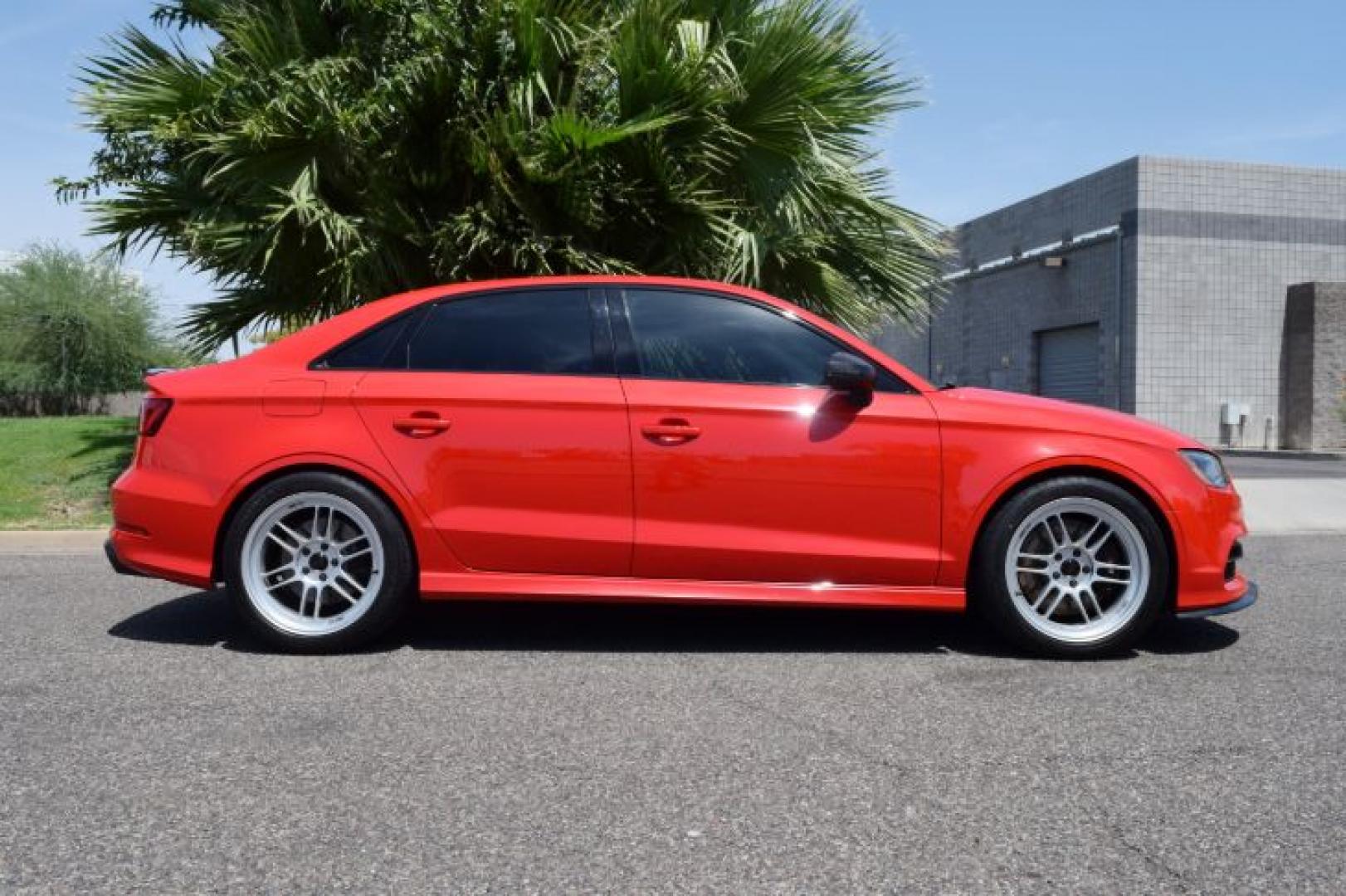 2015 Red /Black Leather Audi A3 2.0T Premium Sedan quattro S tronic (WAUFFGFF7F1) with an 2.0L L4 DOHC 16V engine, 6-Speed Automatic transmission, located at 11056 N 23rd Dr #101, Phoenix, AZ, 85029, (623) 434-4252, 33.587704, -112.109962 - Photo#3