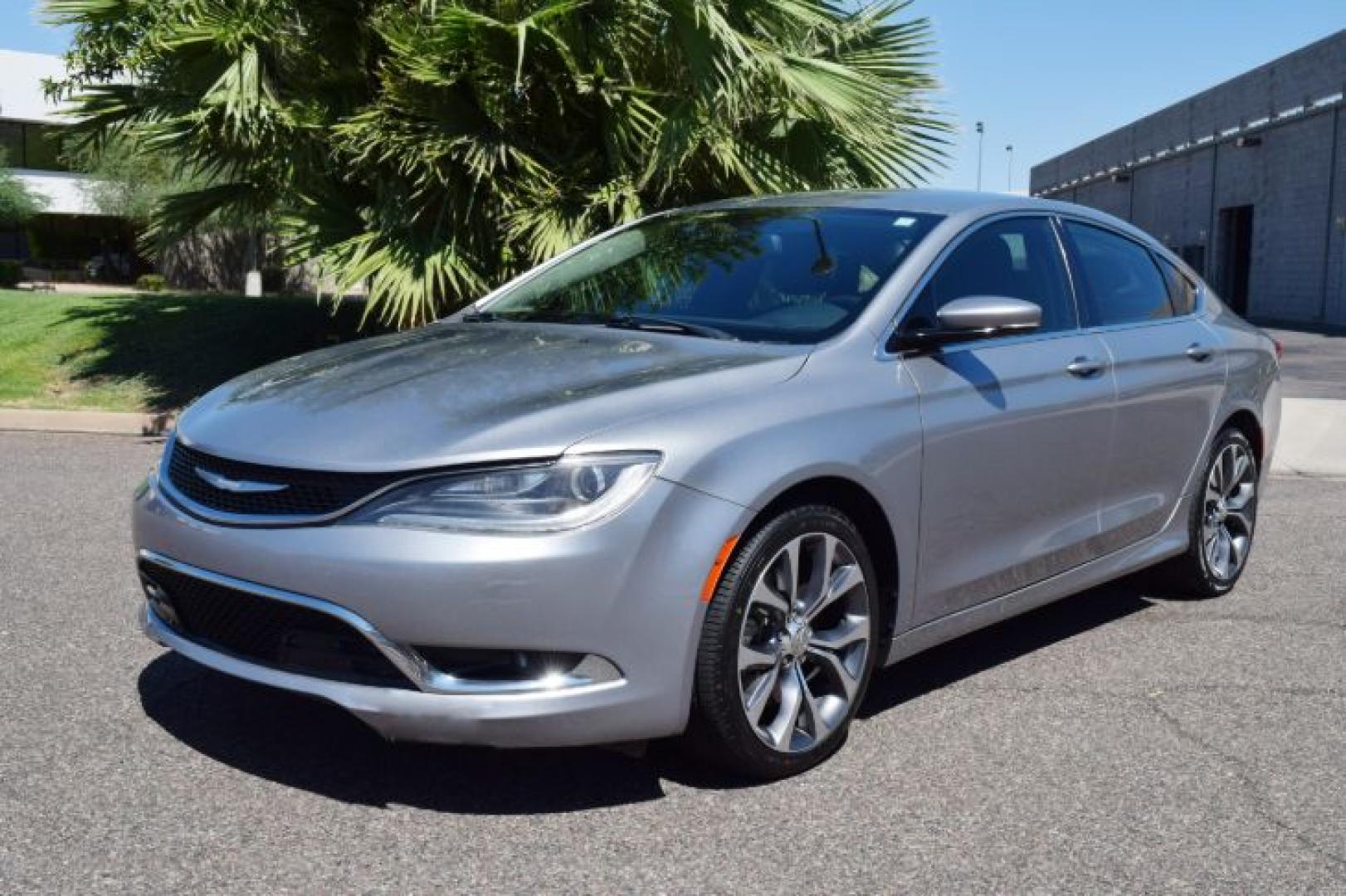 2016 Granite Crystal Metallic Clearcoat /Black Chrysler 200 C (1C3CCCCB4GN) with an 2.4L L4 DOHC 16V engine, 9-Speed Automatic transmission, located at 11056 N 23rd Dr #101, Phoenix, AZ, 85029, (623) 434-4252, 33.587704, -112.109962 - Photo#2