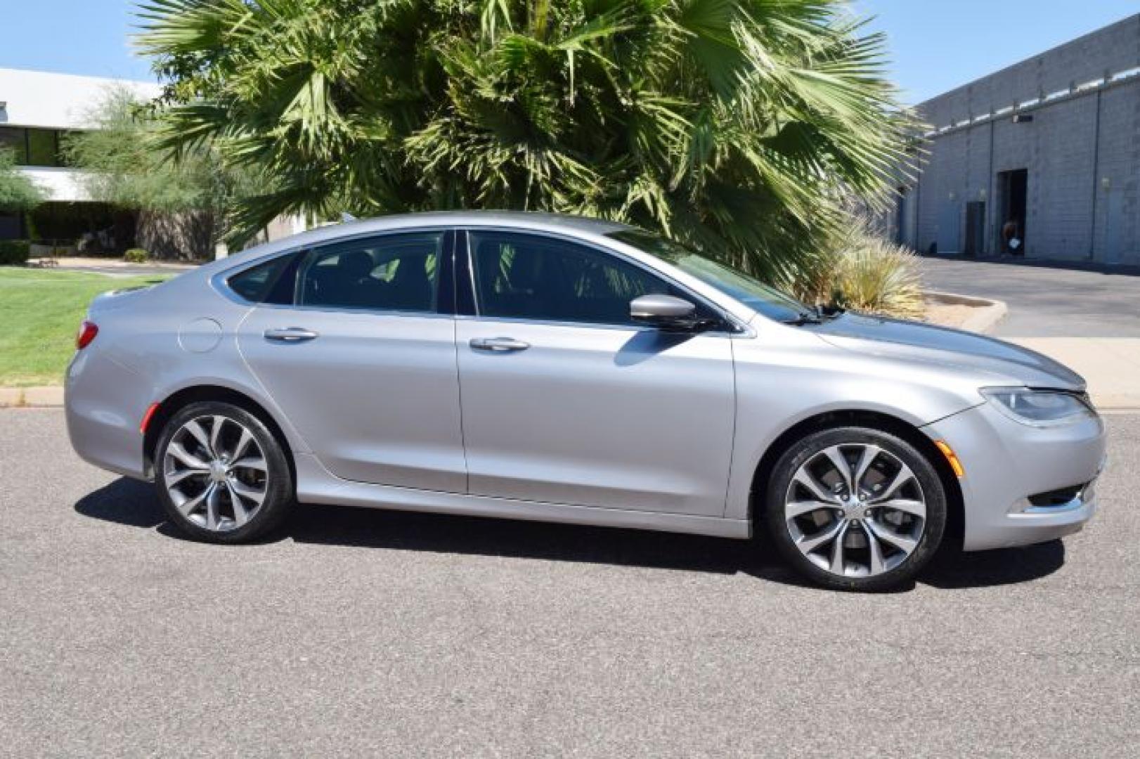 2016 Granite Crystal Metallic Clearcoat /Black Chrysler 200 C (1C3CCCCB4GN) with an 2.4L L4 DOHC 16V engine, 9-Speed Automatic transmission, located at 11056 N 23rd Dr #101, Phoenix, AZ, 85029, (623) 434-4252, 33.587704, -112.109962 - Photo#3
