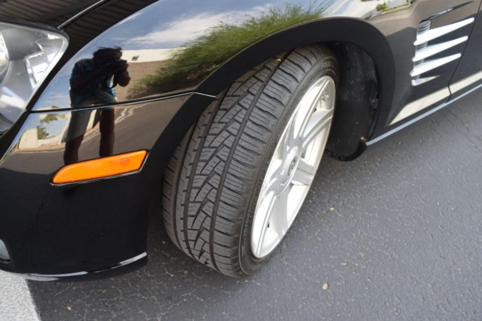 2004 Black /Dark Slate Gray Chrysler Crossfire Coupe (1C3AN69L74X) with an 3.2L V6 SOHC 18V engine, Automatic transmission, located at 11056 N 23rd Dr #101, Phoenix, AZ, 85029, (623) 434-4252, 33.587704, -112.109962 - Photo#26