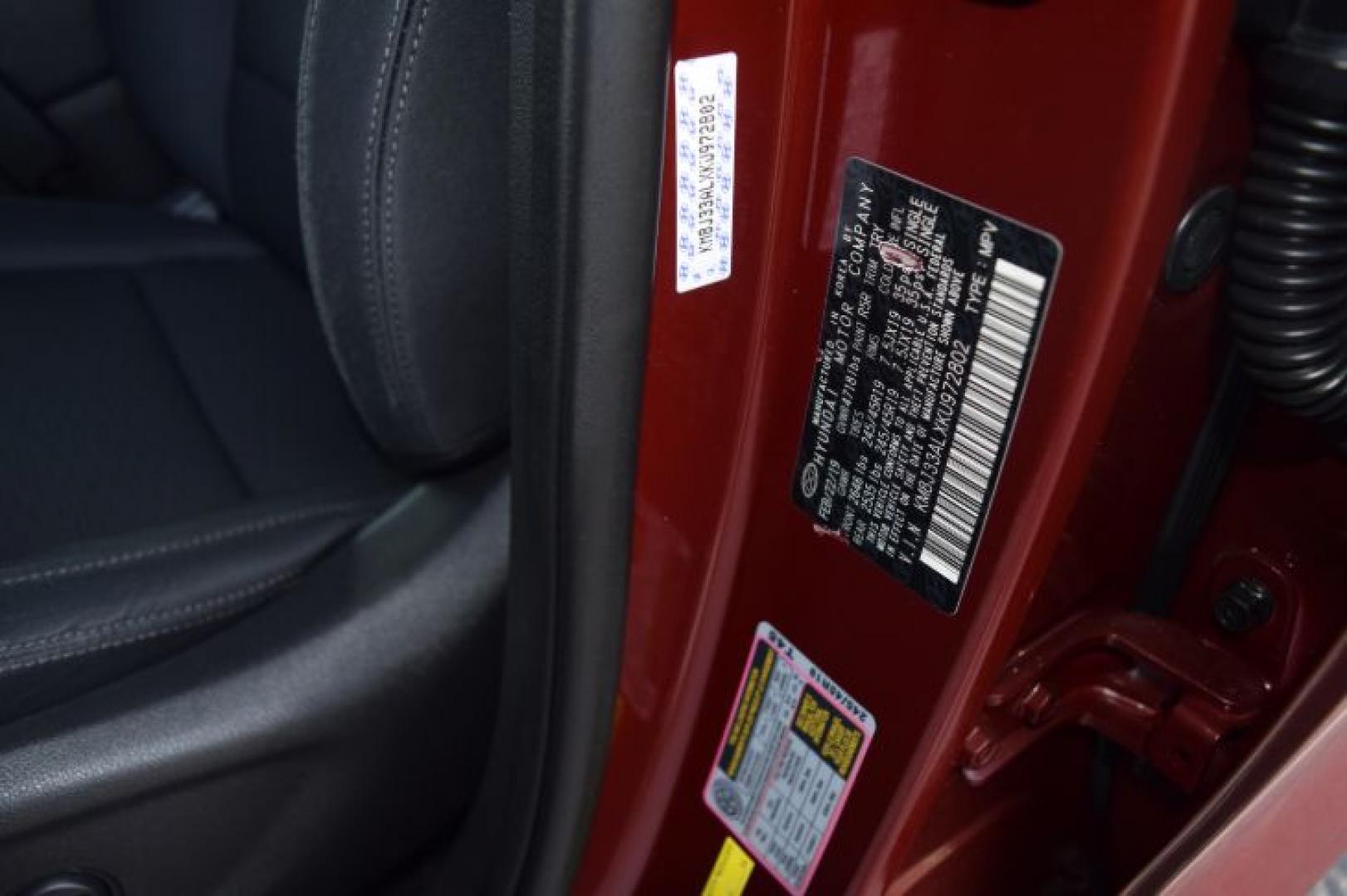 2019 Gemstone Red /Black Hyundai Tucson Sport (KM8J33ALXKU) with an 2.4L L4 DOHC 16V engine, 6-Speed Automatic transmission, located at 11056 N 23rd Dr #101, Phoenix, AZ, 85029, (623) 434-4252, 33.587704, -112.109962 - Photo#44