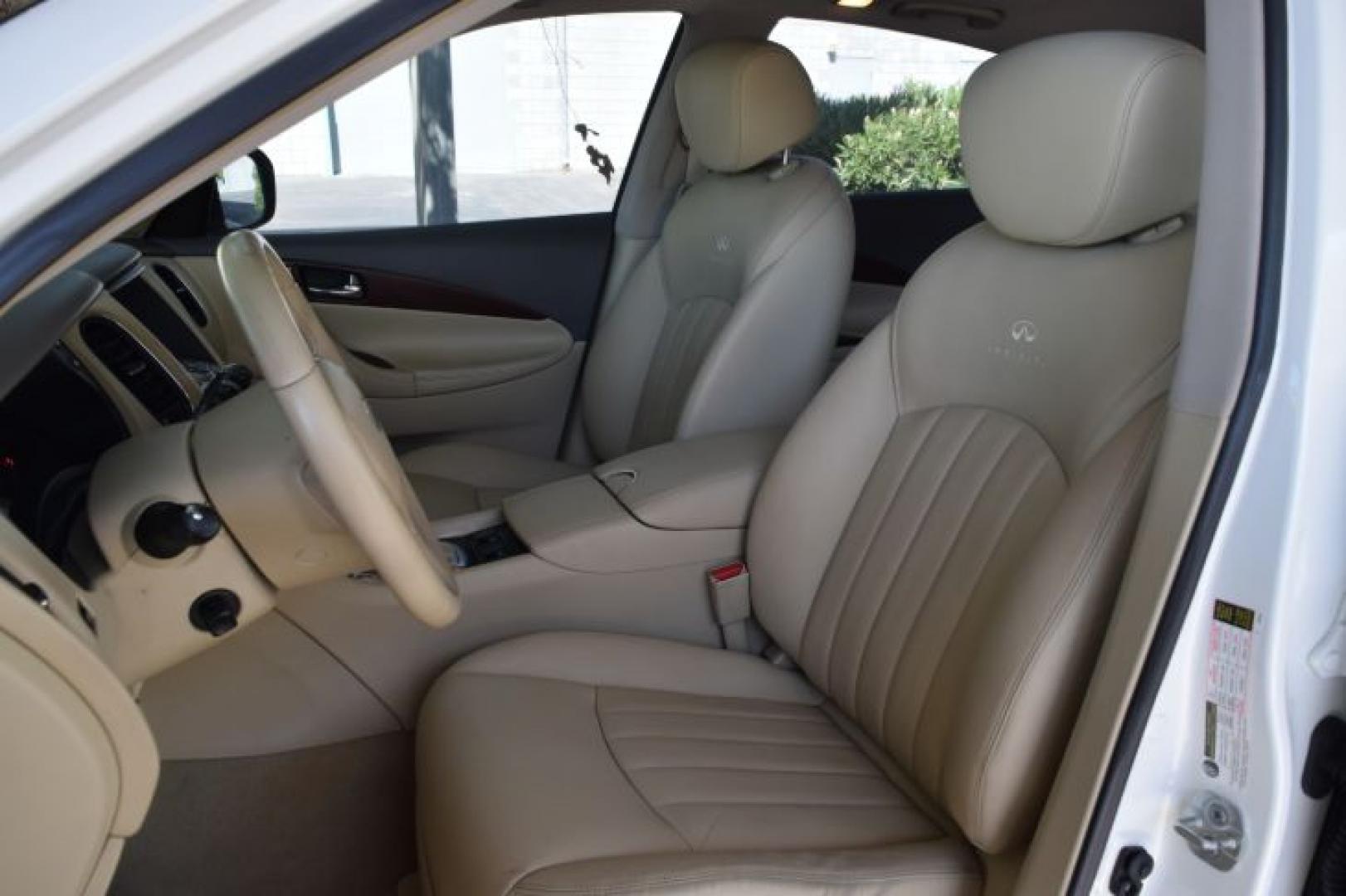 2008 Moonlight White Pearl /Wheat Infiniti EX EX35 (JNKAJ09E58M) with an 3.5L V6 DOHC 24V engine, 5-Speed Automatic Overdrive transmission, located at 11056 N 23rd Dr #101, Phoenix, AZ, 85029, (623) 434-4252, 33.587704, -112.109962 - Photo#10