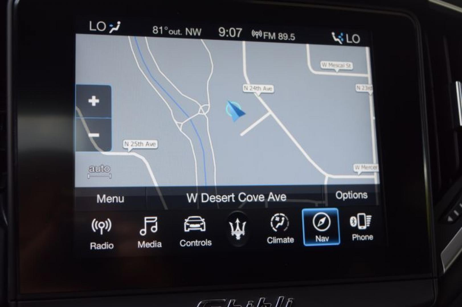 2019 Bianco /Nero Maserati Ghibli Base (ZAM57XSA5K1) with an 3.0L V6 DOHC 24V engine, 8-Speed Automatic transmission, located at 11056 N 23rd Dr #101, Phoenix, AZ, 85029, (623) 434-4252, 33.587704, -112.109962 - Photo#18