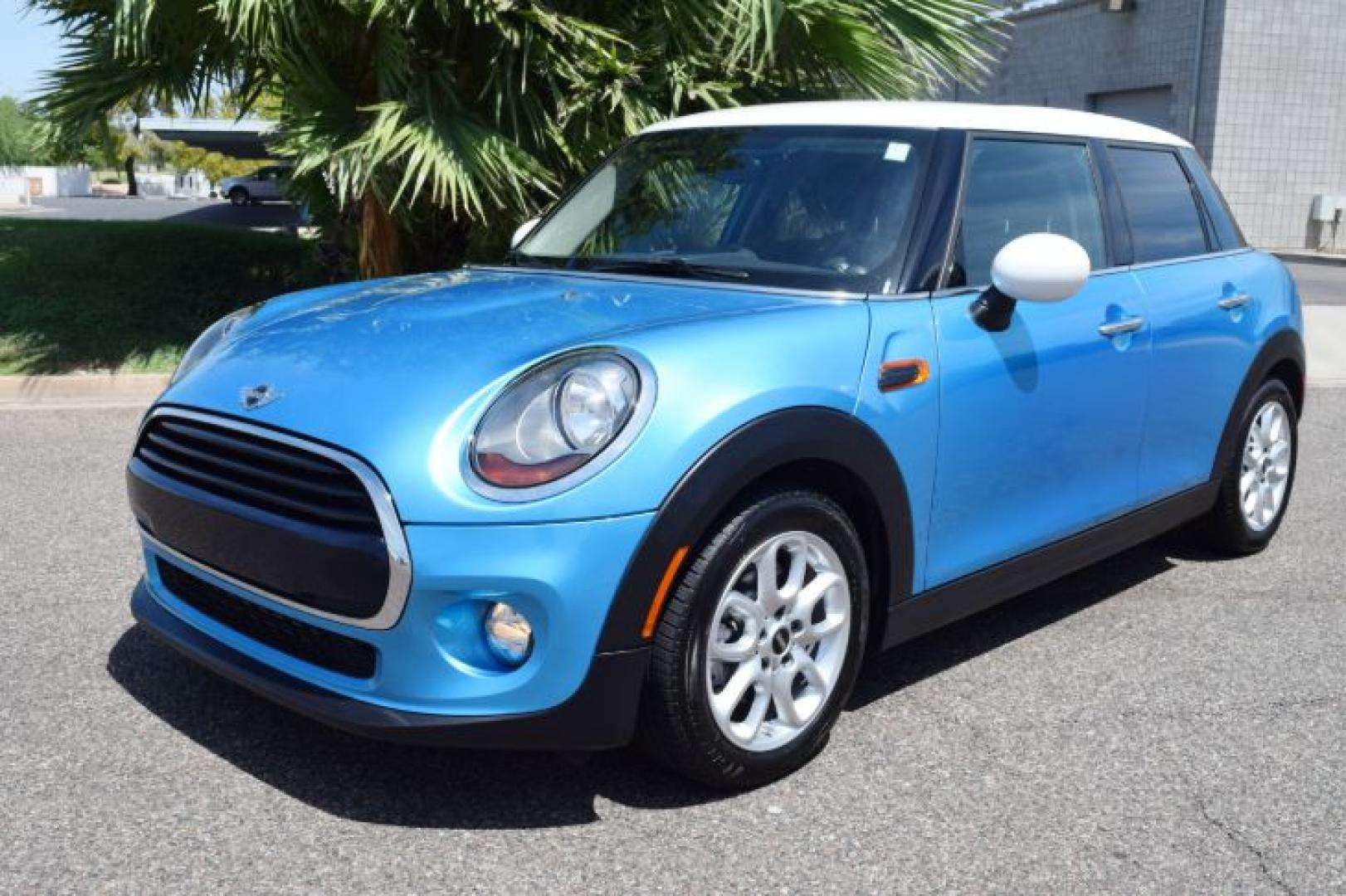 2017 Electric Blue Metallic /Black Pearl Mini Cooper 3-Door (WMWXU1C39H2) with an 1.6L L4 DOHC 16V TURBO engine, located at 11056 N 23rd Dr #101, Phoenix, AZ, 85029, (623) 434-4252, 33.587704, -112.109962 - Photo#2