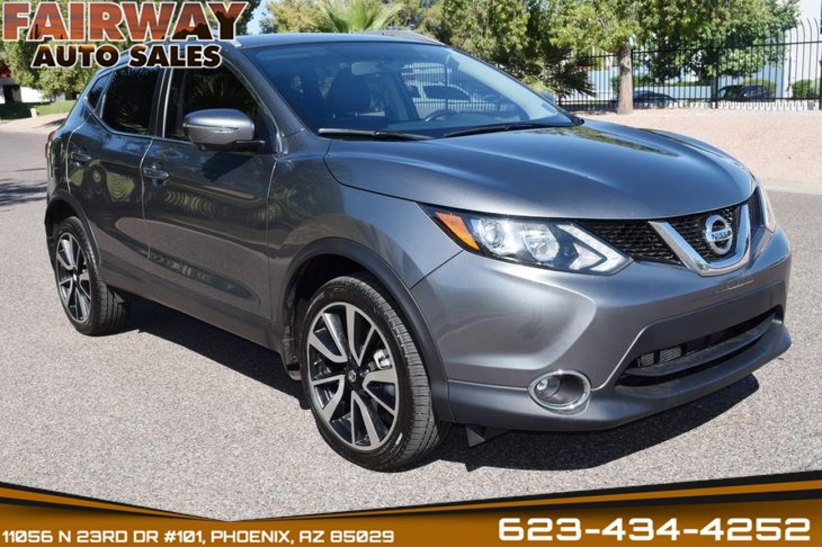 2017 Gun Metallic /Charcoal Nissan Rogue Sport SL (JN1BJ1CP5HW) with an 2.0L L4 DOHC 16V engine, CVT transmission, located at 11056 N 23rd Dr #101, Phoenix, AZ, 85029, (623) 434-4252, 33.587704, -112.109962 - Photo#0