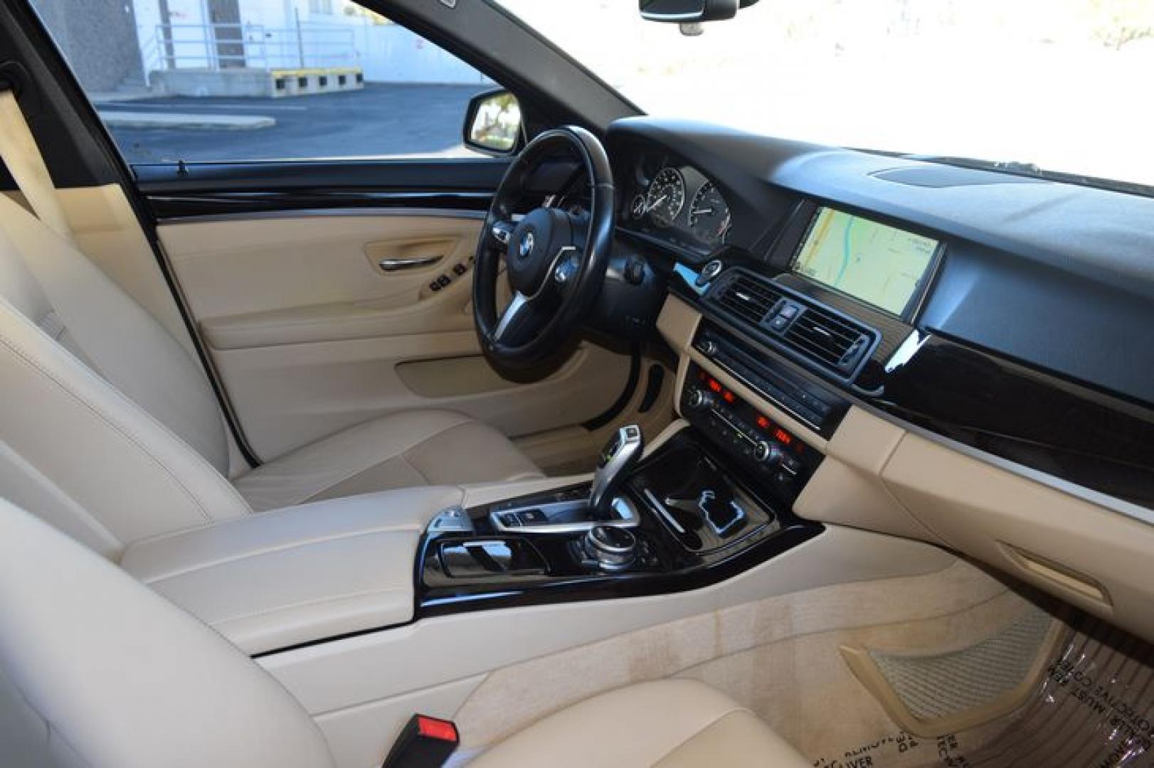 2014 Jet Black /Venetian Beige BMW 5-Series 535i (WBA5B1C52ED) with an 3.0L L6 DOHC 24V engine, Automatic transmission, located at 11056 N 23rd Dr #101, Phoenix, AZ, 85029, (623) 434-4252, 33.587704, -112.109962 - Photo#1