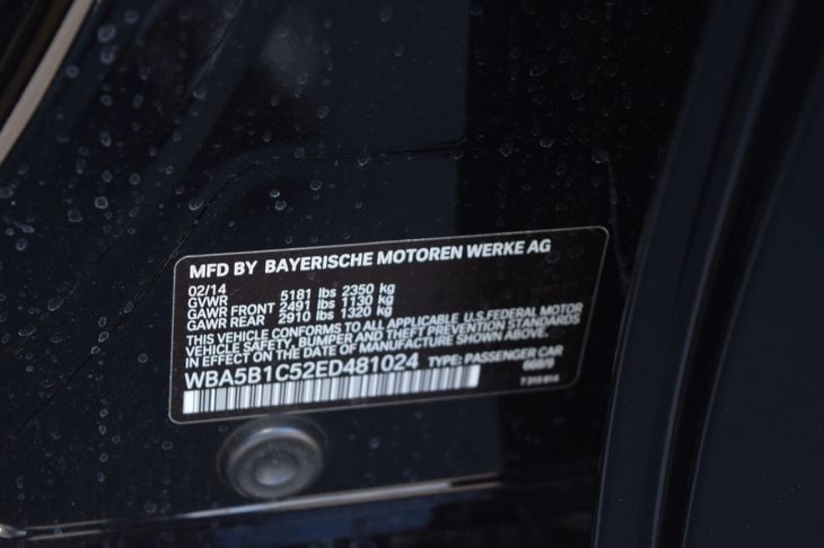 2014 Jet Black /Venetian Beige BMW 5-Series 535i (WBA5B1C52ED) with an 3.0L L6 DOHC 24V engine, Automatic transmission, located at 11056 N 23rd Dr #101, Phoenix, AZ, 85029, (623) 434-4252, 33.587704, -112.109962 - Photo#43